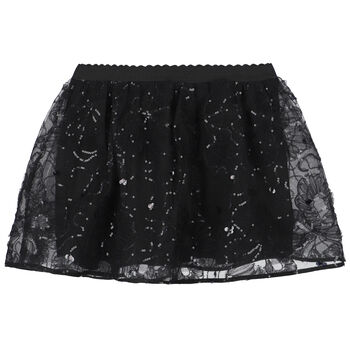 Girls Black Tulle Skirt